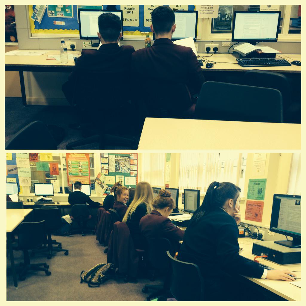 StColmansBST's tweet photo. Yr 13 boys are leaning on each other for support to meet their Xmas deadline. Holly is finished :) http://t.co/xWaTlznqrs