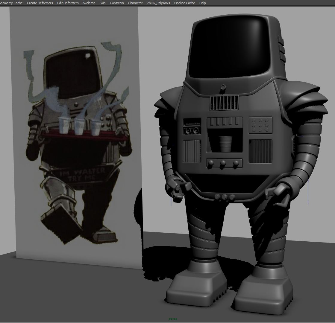 PullinShapes's tweet photo. #JudgeDredds #retro butler Walter the Wobot #wip #fingerbug #2000ad #kinks http://t.co/LoNzkbNpey