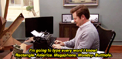 9GAG's tweet photo. when you’re trying to meet the word count on an essay http://t.co/hOqXdcour7