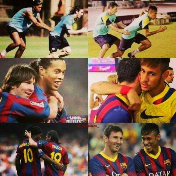 Ronaldinho: "I helped Messi become the best and I know he will do the same with Neymar."