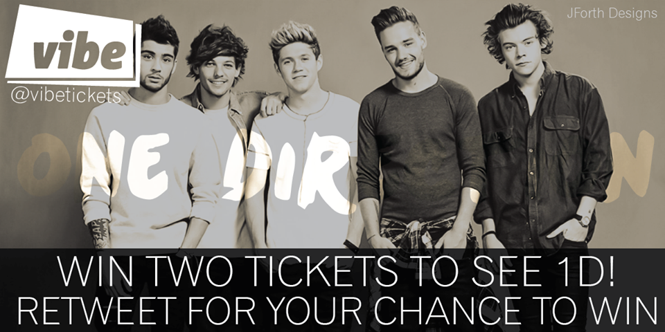 VibePayFriday's tweet photo. WINNER of our #1D ticket competition will be announced tomorrow 

Last chance to enter: http://t.co/HK8ka9WN07 #vibe http://t.co/iIahGKvwfi