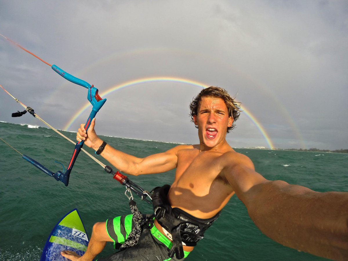 Photo of the Day! Danny Barnette kite surfs his way to the pot of gold in Puerto Rico.