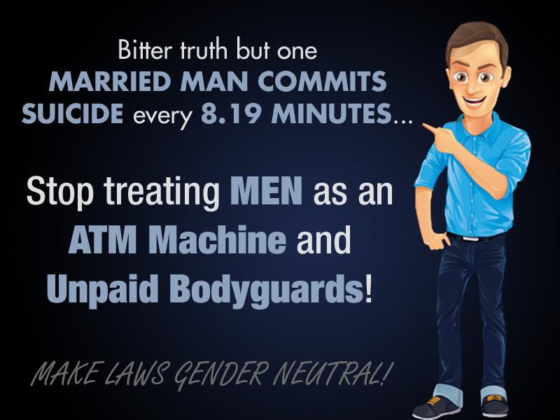 @BJPchhattisgarh Don't make marriage property business. Stop introducing anti-male laws 2 kill men! #StopMarriageBill