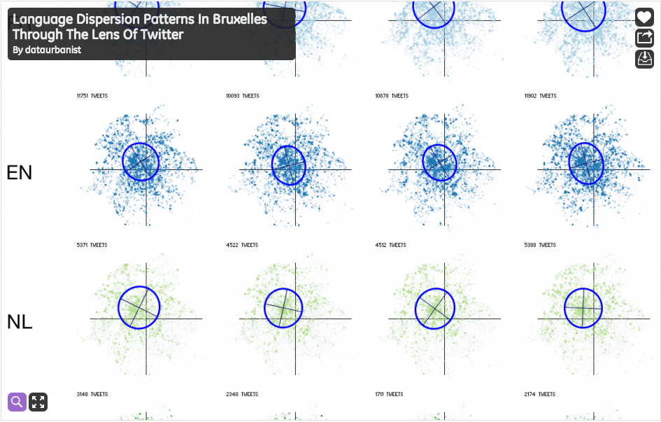 VisualizingOrg's tweet image. Language Dispersion Patterns in Brussels — by @Purestform. invent.ge/12WmtDC