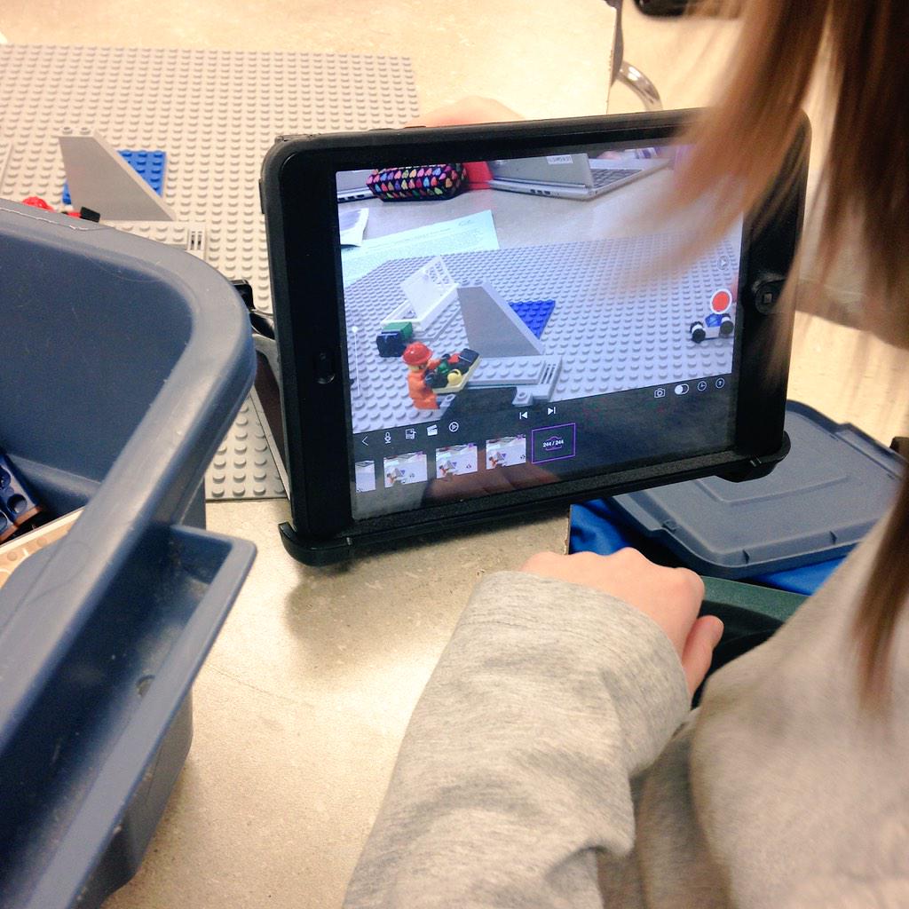 DanaAriss's tweet photo. Creating a stop motion Lego factory for #iweek5! #psd70gcms #psd70 http://t.co/OdTq68CADV