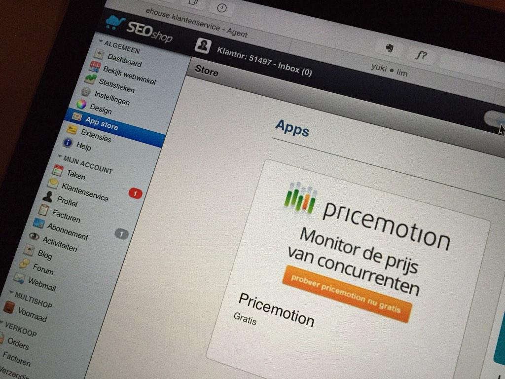 dutchthor's tweet photo. Vanaf vandaag heb je ook in je @SEOshop de ideale verkoopprijs met de @pricemotion App! Verbeter je marge nu! http://t.co/vjruGtsEqV