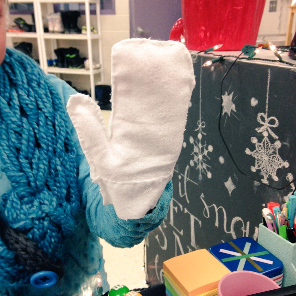 DanaAriss's tweet photo. She just sewed her first mitt! Next step add tracker for those of us always losing our mittens! #iweek5 #psd70gcms http://t.co/ie8yW6EFPv