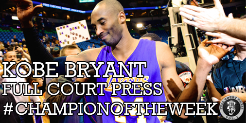 FCPVolume1's tweet photo. #Kobe is again the #FCPVol1 #ChampionOfTheWeek, congrats on passing MJ on #NBA top scorer list http://t.co/JZgRkhlfY0 http://t.co/x6NCOFy7WW