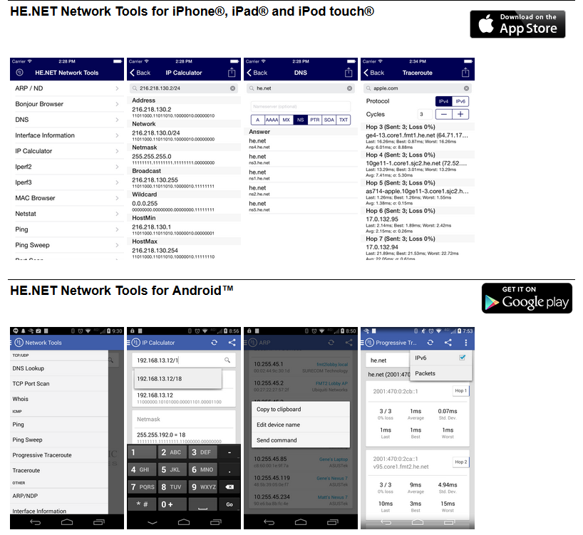 henet's tweet photo. Update: HE's Network Tools Mobile App for Android &amp; iOS adds #iperf2 #iperf3 to the suite!. http://t.co/dBW4V0DD5X http://t.co/v1ylxztWmP