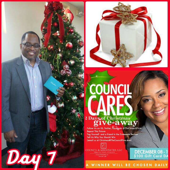TheCouncilFirm's tweet image. @ATLmission Congrats on being Today's winner of the $100 give-away! #councilcares #payitforward #Atlanta #Christmas