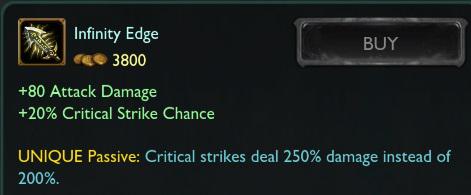 moobeat on X: [#PBE] Infinity Edge crit reduced to 20% from 25
