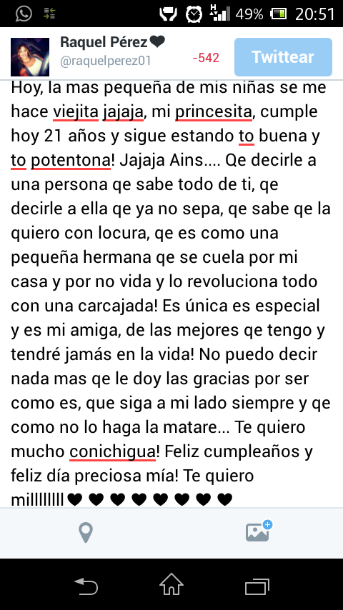 Virginia1512's tweet photo. "@raquelperez01: FELICIDADES @Virginia1512 tequiero nena!♥ http://t.co/rdnlPx5ucF" TE AMOOOOOOOOOOOO!!❤❤❤❤❤❤💗💗💗💗💗💗💗💘💘💘💘💘💘💘