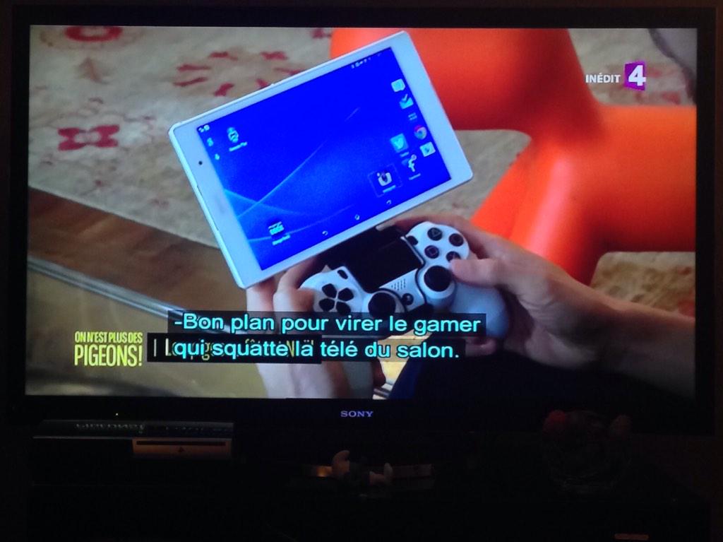 Sonyvores's tweet photo. La #Z3tabletCompact de @SonyXperiaFR passe sur @pasdespigeons @France4tv  #PS4 #remoteplay #demandgreat http://t.co/ZgxPEvC9Rj