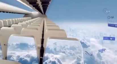 IsabelLopezMC's tweet photo. "@CaracolRadio: Avión sin ventanas, la nueva propuesta tecnológica http://t.co/KO8e9Fydah http://t.co/SlchQBgBWC" @DavidRpoC t va a gustar +