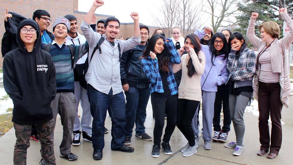 EndHungerBCSS's tweet image. Kudos Ms. Davis' homeroom class, who collected the most food items and got to #cramacruiser! @bcssbucks @PeelSchools