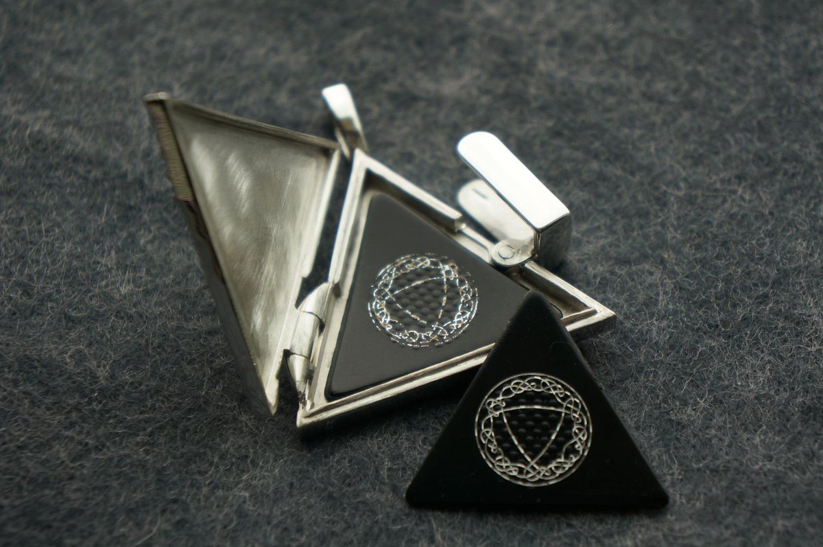 abellockets's tweet photo. The triangular locket is a place for guitar picks! #locket #guitarpick #guitar http://t.co/pSTg1UidZI