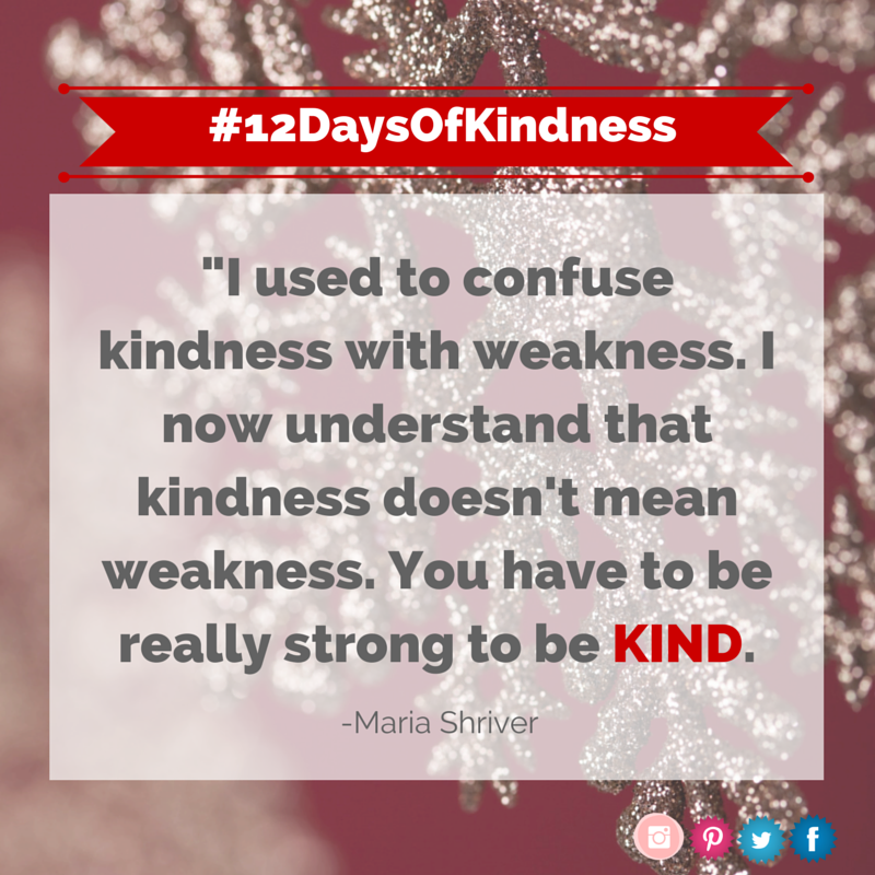mariashriver's tweet photo. Will you join our #12DaysOfKindness Challenge? Tag your kind videos &amp; I'll share them!: http://t.co/4B4xwfDY5T http://t.co/zJeifVNEpu