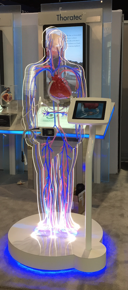 Czarnowski's tweet photo. @Thoratec engages with patrons at #AHA2014 with #VADman! #CzarinSF #welovewhatwedo http://t.co/0UJb2Nt4P4