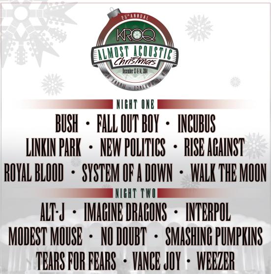 I'm still recovering from an awesome time last night! #kroqalmostacousticxmas was sick! Danced night long! ;)