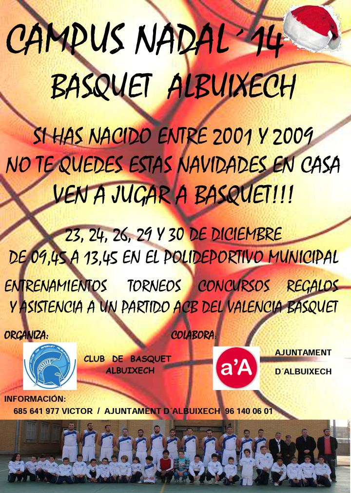 Viclosan's tweet photo. Estas navidades vuelve el campus del basquet Albuixech. No te quedes en casa estas navidades!!! #GoSpartans http://t.co/JNxkkrlFiN
