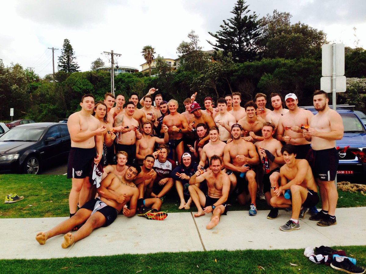 SystemaxProtein's tweet image. The Manly Sea Eagles under 20 rugby league squad after a 2 hr session ripping into the Systemax bars and loving them!