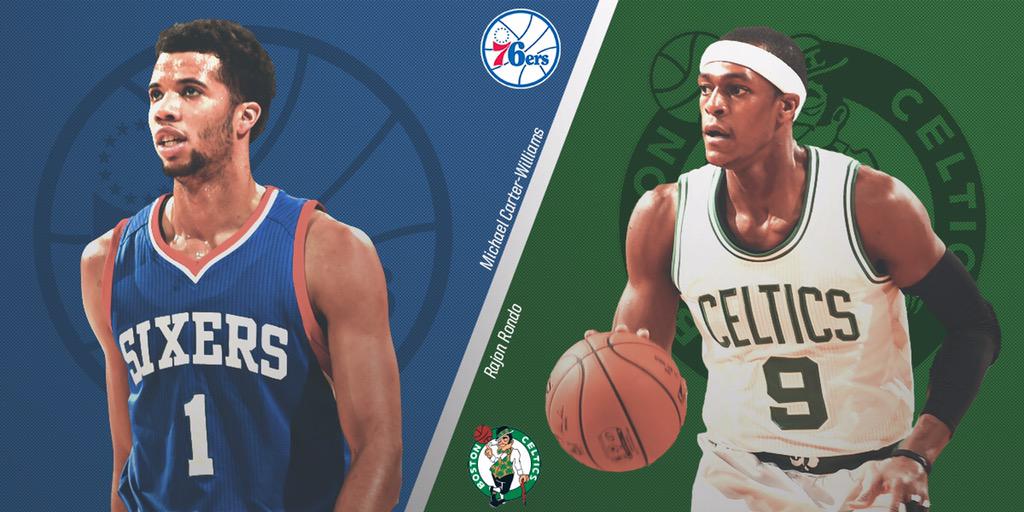 sixers's tweet photo. A battle of point guards tonight in Philly. http://t.co/51SjuVj0Or