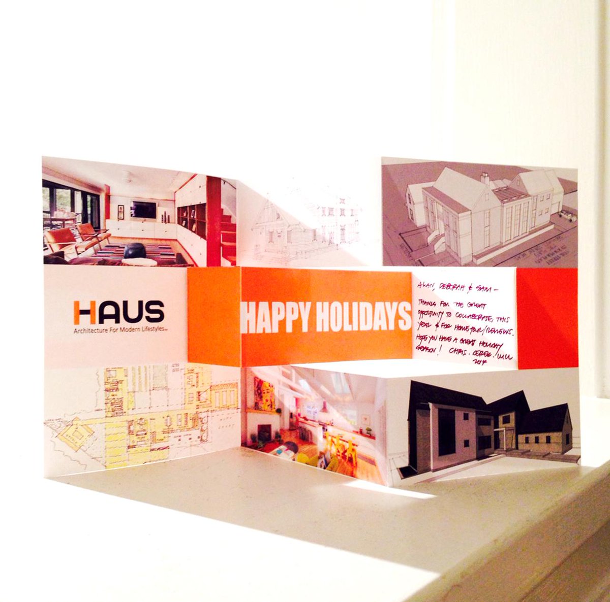 #Indy #Architecture Do we feel super cool for being featured on <a href="/HAUSarch/">HAUS | Architecture</a>'s Holiday card? Yep, we sure do!