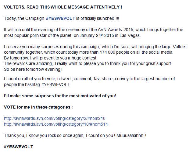 VOLTERS, the Campaign #YESWEVOLT is officially launched !!! READ THIS WHOLE MESSAGE ATTENTIVELY ! http://t<a href="/tag/yeswevolt"class="tags">#YESWEVOLT</a>