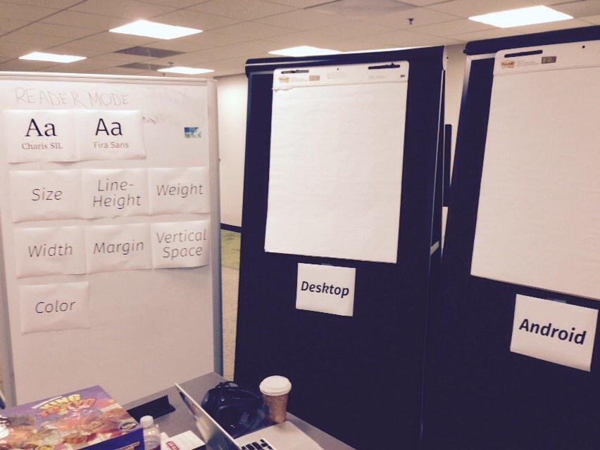 mjmaslaney's tweet image. Pumped for tomorrow&apos;s type setting session with @Antlam7 #firefox #readermode