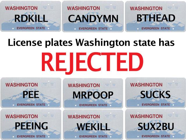 Curious what license plates are off limits in WA. state? (WARNING, GRAPHIC CONTENT) >>> kiro.tv/1ndRcVr