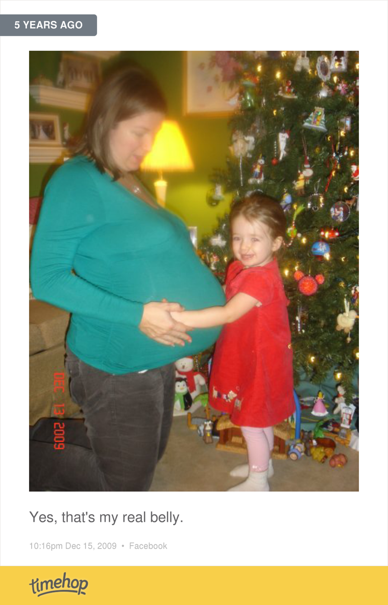 kaddy727's tweet photo. I really don't remember being this big 5 years ago.  I do remember being full of love and anticipation and faith ... http://t.co/Rz2wGqpYCq