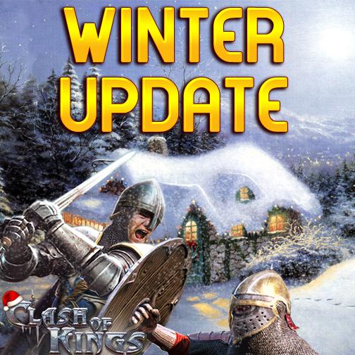 ClashofKingsCoK's tweet photo. #ClashOfKings Winter Update coming today!  My lord, RETWEET &amp; get ready for the update by saving your castle now!! http://t.co/fKi1y6KtfY