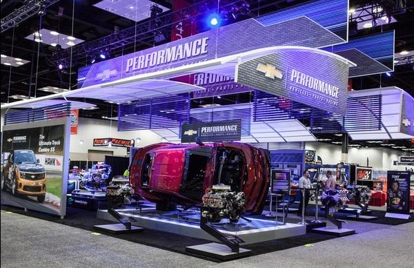 TPRTEAM's tweet image. TPR Camaro featured with Chevrolet display at PRI show last week.