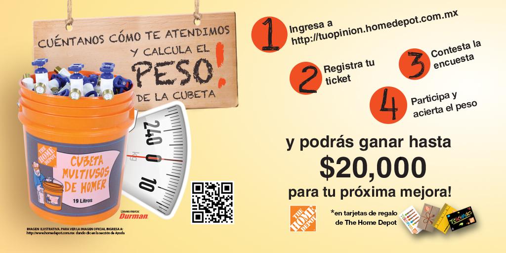 Home Depot 2016 Gana $20,000 en Compras