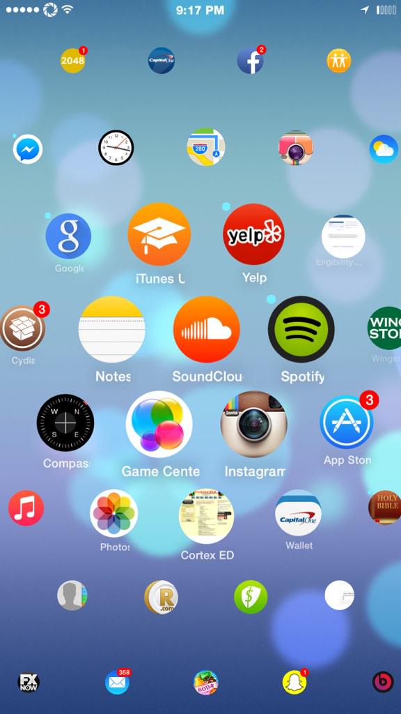 thenoelnetwork's tweet image. #WatchScreen iOS 8 Jailbreak. So clean