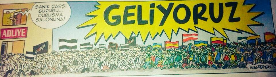 Rengin ne olursa olsun, Bugün ezeli rekabet, ebedi dostluk günüdür... Bugün #Çarşı ya destek günüdür. "