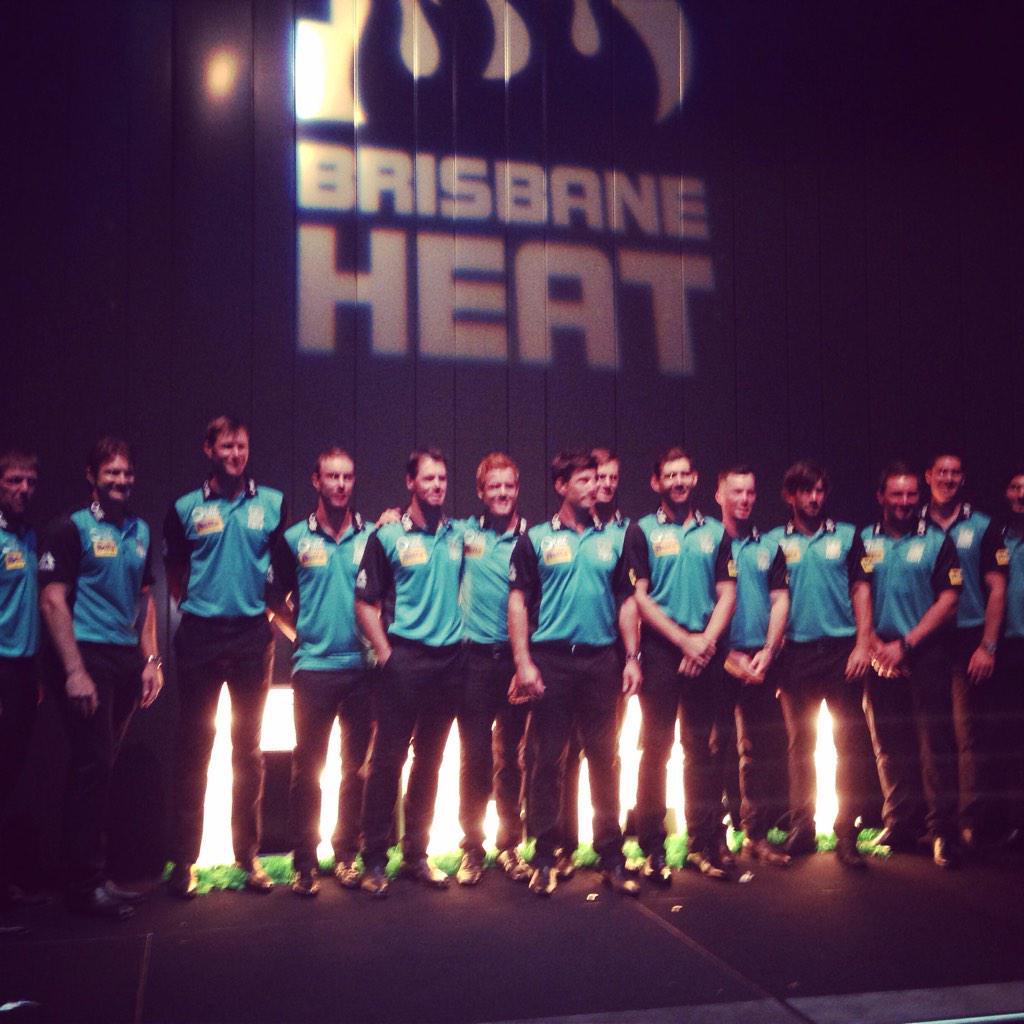 Team #Brisheat at our launch tonight. All are very pumped for #BBL04 to begin!