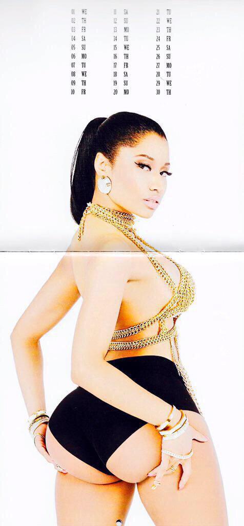 Nicki Minaj nua em calendário 2015