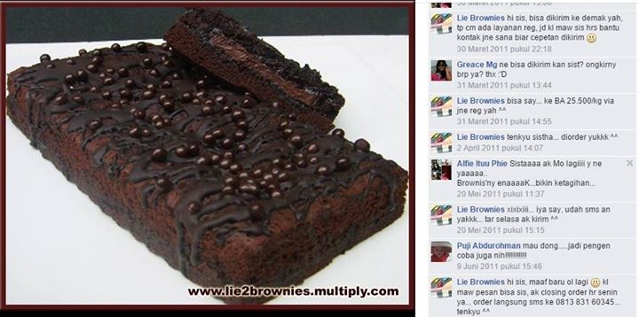 lie2_brownies's tweet photo. #Testimoni #Brokus #BrowniesKukus ~ Tenkyu Sis Alfie ^_^ http://t.co/nyMWTX1MSf