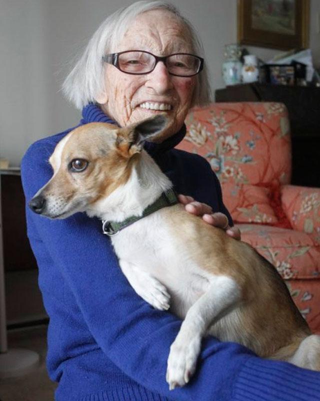 A3Noticias's tweet photo. Una mujer de 96 años adopta a un perro anciano que había sido maltratado http://t.co/FgCi5IIt7k http://t.co/oTVrHfVd1q