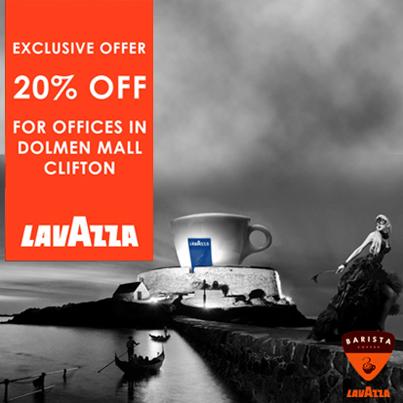 Sometimes geography can be rewarding! Especially when you work under the same roof as us! #LavazzaKhi #20PercentOff