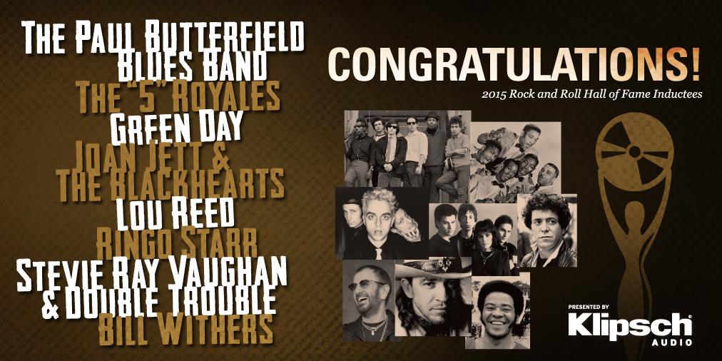 rockhall's tweet photo. Make some noise for the new #RockHall2015 Inductees! More: http://t.co/HbdM7xasaI! #RockHall #Cleveland http://t.co/xkv6LMQA1I