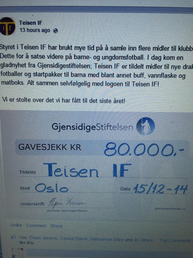 Enda mer gladnyheter for klubben!!👍