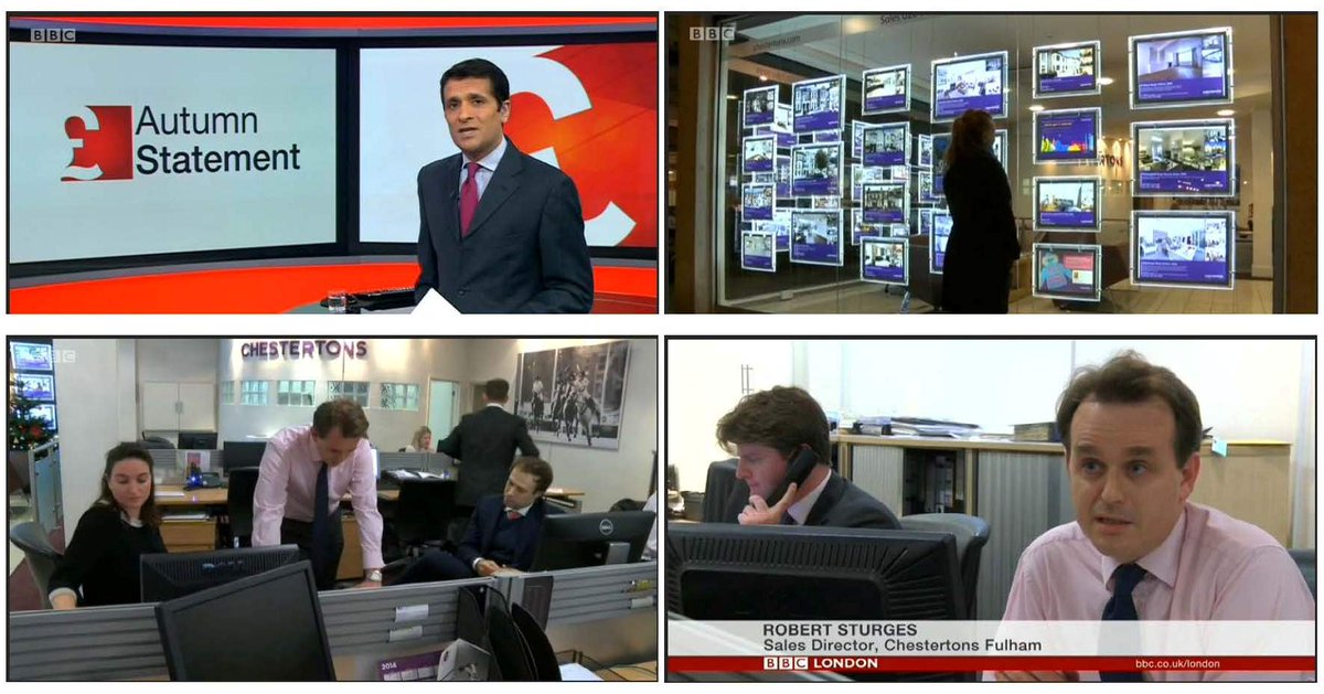 Great coverage of Robert Sturges <a href="/Chestertons/">Chestertons</a> Fulham Rd on BBC News last night!  bbc.co.uk/iplayer/episod… #StampDuty