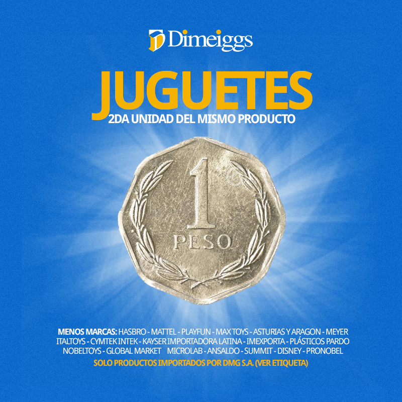 DimeiggsCL's tweet photo. ¡¡Tenemos la segunda unidad del mismo juguete a solo $1!! Solo en productos importados por DMG S.A. http://t.co/ZX3VMkeTzn