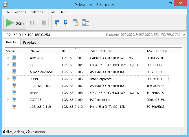 Famatech's tweet photo. New version of Advanced IP Scanner 2.4 has been released. Download new #AdvancedIPScanner at: http://t.co/hCCw8fdYCm http://t.co/gB3idI9yZ8