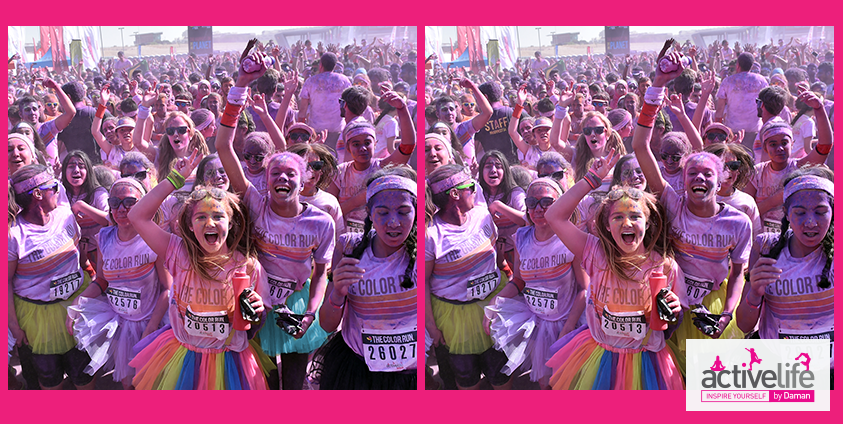 ActivelifeDaman's tweet image. We’re still feeling excited from last weekend’s #ColorRunUAE. Can you spot four differences?