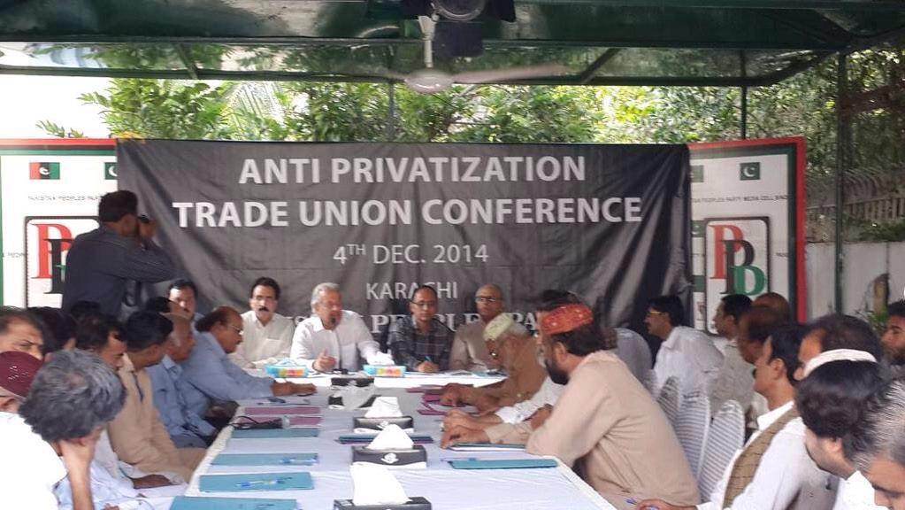 paras_khalique's tweet photo. Anti Privatization Trade Union Conference starts at PPP Media Cell
#PPPrejectsPrivatisation
#WeLoveLabour #WeLovePPP http://t.co/uGOozauJcB