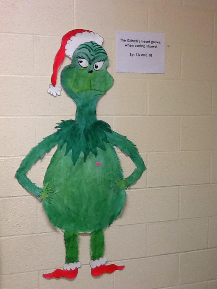 1A and 1B are going to show the Grinch how to care by doing kind acts.