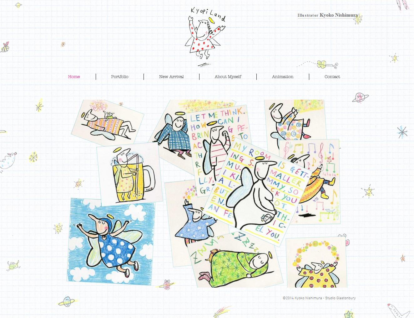 Wix Japan おすすめwixサイト イラストレーター Kyoko Nishimura さんのホームページは フリースタイルギャラリー で自由に イラスト を動かすことができます Http T Co Sucjoqx0eh Http T Co Ik44nyoidu Twitter